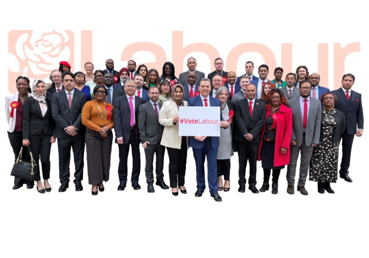 Your Barking and Dagenham Labour Councillors on the steps of Barking Town Hall